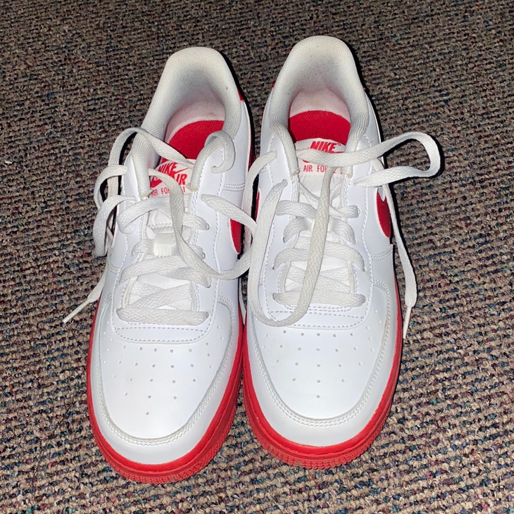 Red & White Nike Air Force One’s